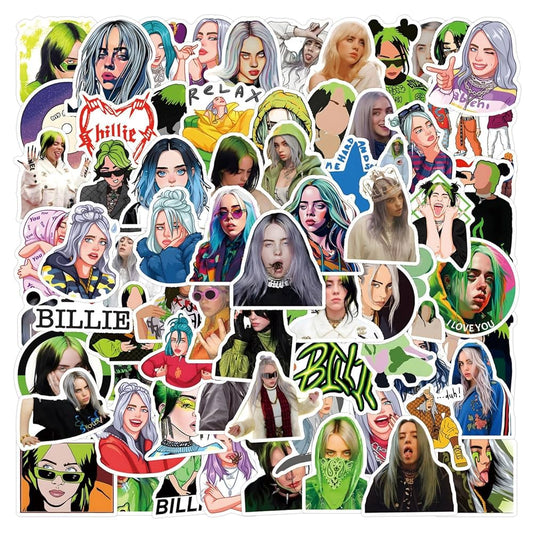 50x Billie Stickers